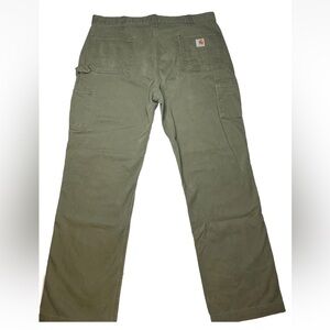 Carhartt Green Carpenter Pants Mens 40x33 Workwear Utility